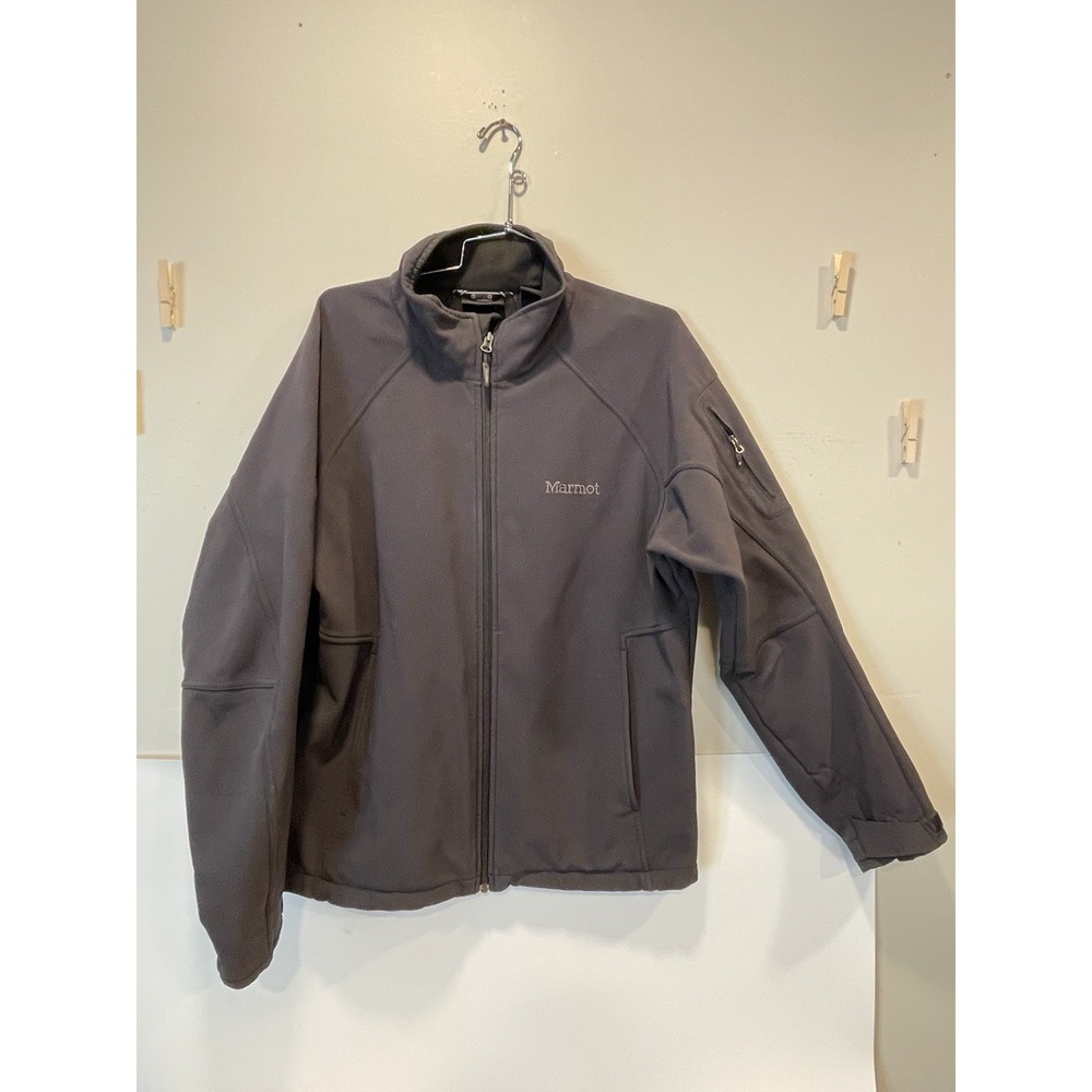 Marmot Men's Gray Fleece Lined Full Zipper Jacket Size M
